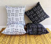 white black mud cloth pillows cushions