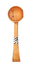{Imperfections} Large Olive Wood Spoon Curved Handle